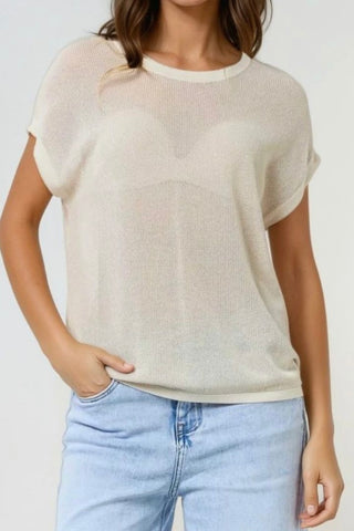 The Q2 Grid Knit Sweater