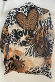 Italian Love Is Wild Animal Print Blazer
