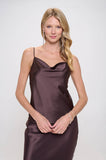 Sassy Solid Silky Satin Tank Top