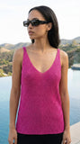 Italian Sparkle Sleeveless Knit Sweater