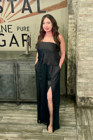 Daylight Satin Slit Pants