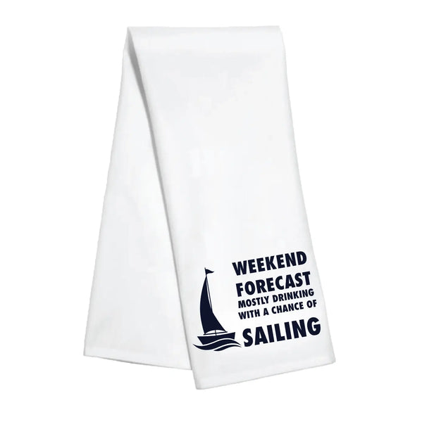 Kitchen Towel - Sailing Weekend Forecast