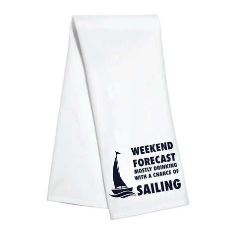 Kitchen Towel - Sailing Weekend Forecast