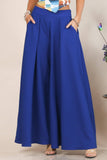 Solid Wide Palazzo Pants