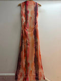 Printed Bodycon Mesh Italian Dress