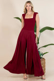 Solid Wide Palazzo Pants