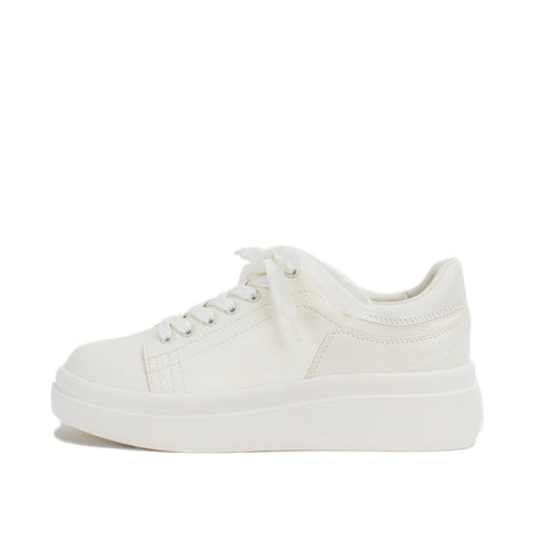 Yellow Box Ella Sneaker- White
