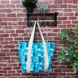 Block Printed Canvas Bag - Seabed Treasures