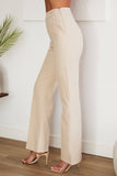 Venti6 Side Zipper Flared Dress Pants