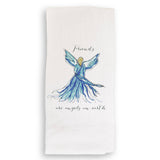 Blue Angel with Friends Are Angels: Dishtowel