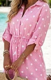 Italian Polka Dot Gauze Cotton Dress