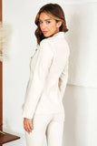 Venti6 Solid Collar Welt Pocket Detail Blazer