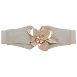 Flower Metal Waist Elastic Belt