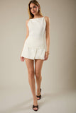 Sunday Boat Neck Knit Halter Top