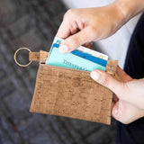 Cork Zipper Pouch with Key Ring | Rustic Cork: Natural Zipper