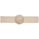 Woven Round Metal Stretch Belt