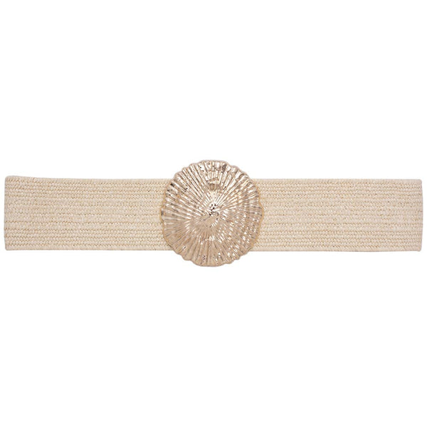 Woven Round Metal Stretch Belt
