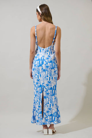 Nala Mizie Open Back Maxi Dress