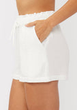 Samantha Drawstring Cotton Shorts with Pockets