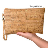 Cork Simple Wristlet | Gold Flecked Cork