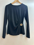 Italian Embellished Long Sleeved Top