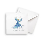 Blue Angel with Friends Are Angels: Dishtowel