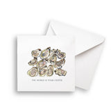 A Dozen Oysters with Quote: Dishtowel
