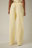 Mid-Rise Wide Leg Sweatpant- Butter