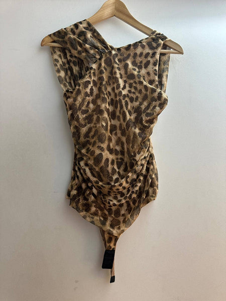 Italian Leopard Mesh Bodysuit