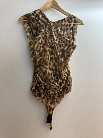 Italian Leopard Mesh Bodysuit