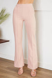 Venti6 Side Zipper Flared Dress Pants
