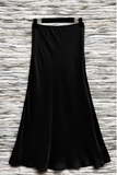 Essence Italian Viscose Satin Bias-Cut Midi Skirt