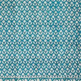 Handcrafted Cotton Sarong - Teal Floral Garden