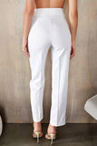 FINAL SALE: Venti6 Solid Zip Up Creased Dress Pants