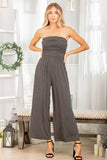 The Maddy Tube Solid Ruched Jumpsuit
