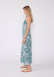 Barbados Beaded Strapy V-Neck Maxi Dress