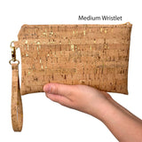 Cork Simple Wristlet | Gold Flecked Cork