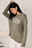 "FAITH" Lightweight Sweater