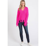 90’s Destroyed V-Neck Sweater