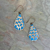 Patina Oceanic Scales Earrings