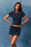 Star Graphic Top with Matching Skort Set