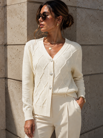 Signature Diamond Cardigan