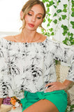 Off The Shoulder Tiered Floral Blouse