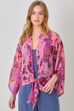 Mystree Print Mix Kimono