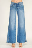 Petra Mid Rise Comfort Wide Leg Jean