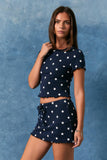 Star Graphic Top with Matching Skort Set