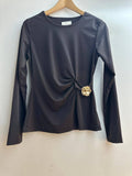 Italian Embellished Long Sleeved Top