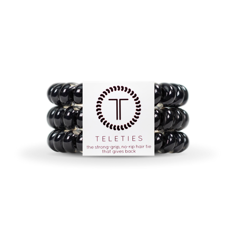 Spiral Hair Coils | Large | Jet Blac Hair Ties