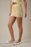 Crochet Low Rise Skirt- Yellow