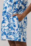 Ciela Floral Benson Trapeze Mini Dress